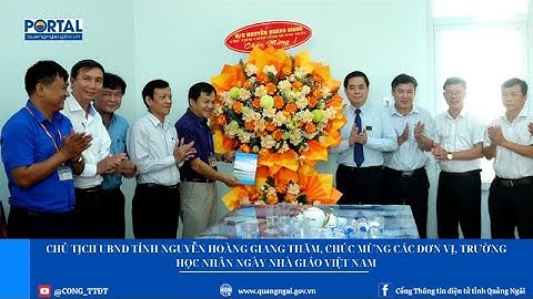 Chủ tịch UBND tỉnh Nguyễn Hoàng Giang thăm các đơn vị, trường học nhân Ngày Nhà giáo Việt Nam
