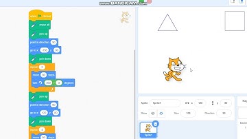Scratch: Vẽ đồng thời tam giác, đường tròn, hình vuông... ở vị trí khác nhau bằng 1 chương trình.