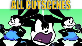 Friday Night Funkin' VS Oswald The Lucky Rabbit ALL CUTSCENES (FNF Mod/Hard) (Mickey Mouse Bro)