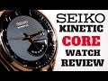 (4K) SEIKO CORE KINETIC AUTOQUARTZ MEN'S WATCH REVIEW MODEL: SRN054