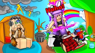 EGIRL Betrayed 2 Poor People For FREE Stuff.. (ROBLOX BLOX FRUIT)