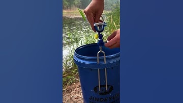 Gác cần câu cá đa năng, khóa mở tự động, xoay 360 độ 😍  #fishing #carpfishing