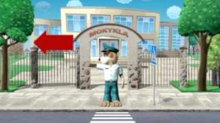 Saugiai Elgtis Gatvėje Vaikus Moko Amsis