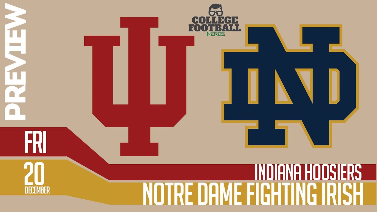 Notre Dame vs Indiana - Preview & Model - College Football Playoffs ...