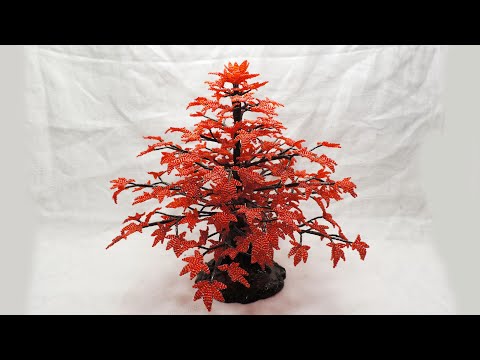 Клен из бисера Часть 3/Maple beaded. Part 3