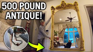 How We Hung this 500lb Antique Mirror (Architectural Angle Method)