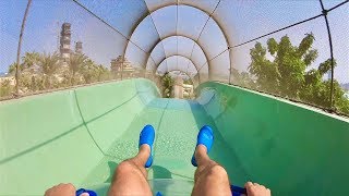 The Surge Waterslide Ride at Aquaventure Waterpark in Dubai