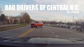 Bad Drivers of Central North Carolina & Virginia | Q1 2024