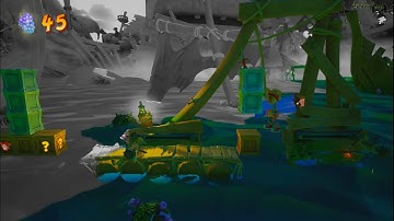 Crash Bandicoot 4 106% Walkthrough- Jetboard Jetty N.Verted