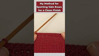 One technique for flawless crochet sides ✨ #crochet #tutorial #filetcrochet