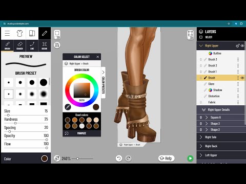 Pocket Styler Studio Tool - Shoes Tutorial 1