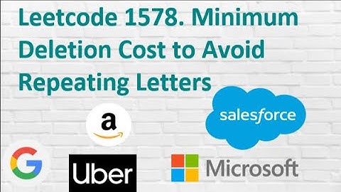 Leetcode 1578. Minimum Deletion Cost to Avoid Repeating Letters