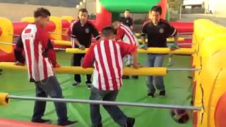 Inflatable Foosball from PartyRentalSuperstore com