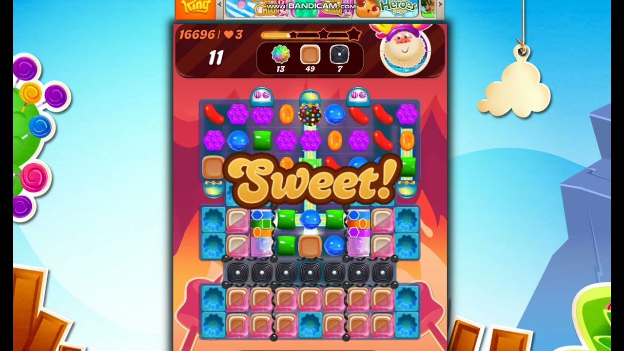 Candy Crush Saga Level 16696 NO BOOSTER