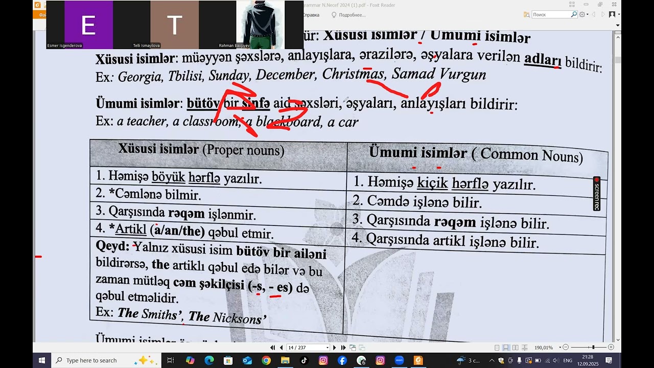 Noun Nərgiz Nəcəf by Əsmər teacher