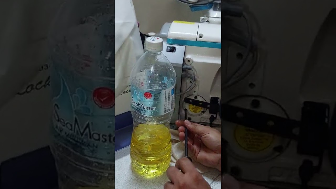 Tukar Minyak Mesin Jahit Tepi JACK E4