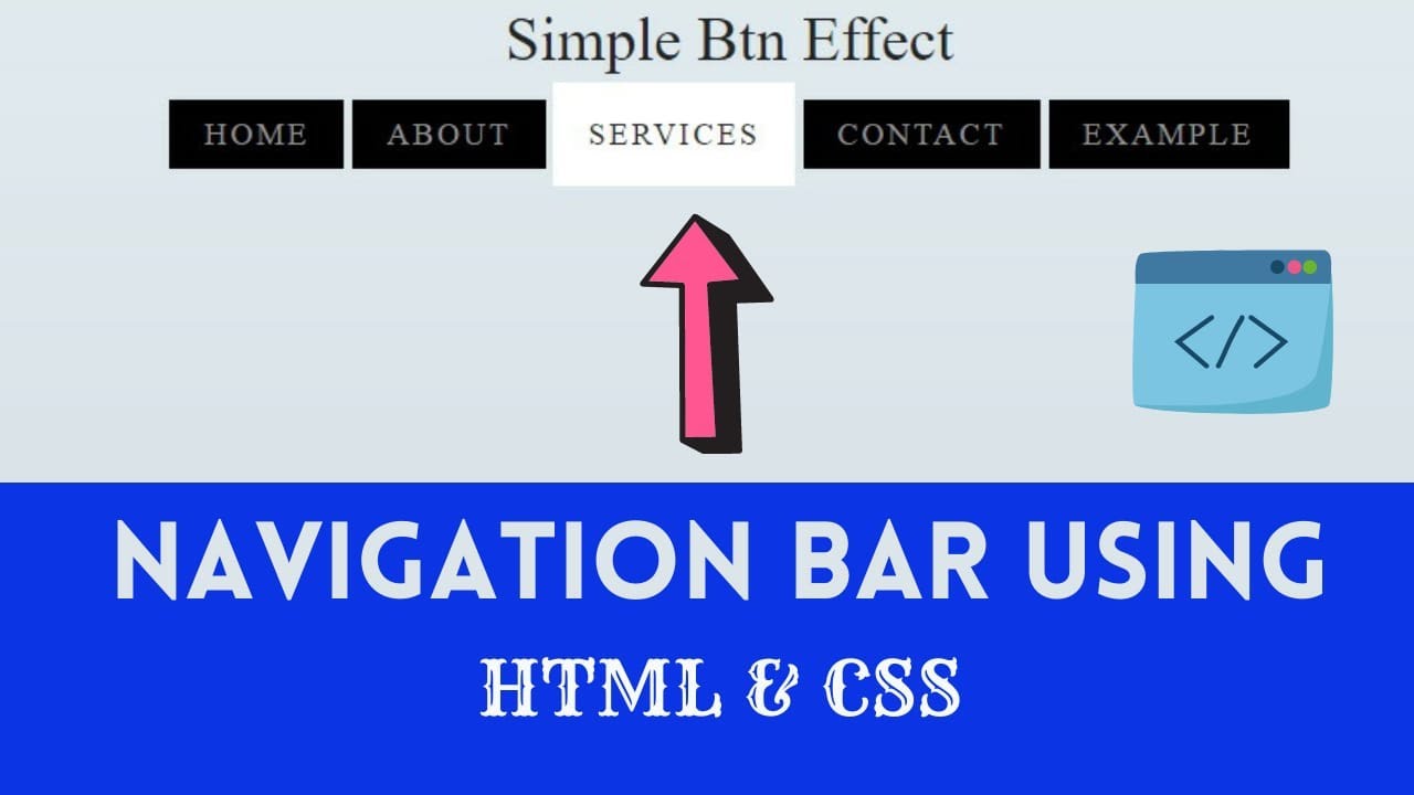 Creating a Navigation using HTML & CSS || #WebDevelopment #WebDesign ...