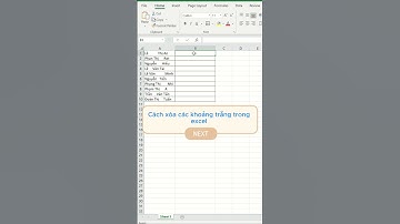 Bật mí nhanh Xoá khoảng trắng thừa trong Excel thông minh nhanh gọn  #excel #powerpoint #exceltricks