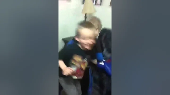 My brother and his friend fighting