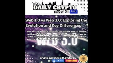 Web 1.0 vs Web 3.0: Exploring the Evolution and Key Differences.#Web3  #Web2 #web1  #cryptocurrency