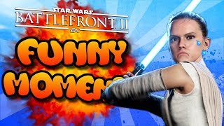 Star Wars Battlefront 2 FUNTAGE [Funny Moments Montage] #6 - Farting Rey!!