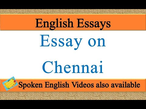 essay about chennai for students in english