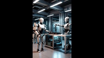 Robots Making Futuristic Car.😍 #shorts #shorts #robots #cars