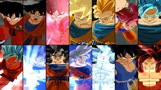 Goku - All Forms and Transformations | Dragon Ball Z: Budokai Tenkaichi 3