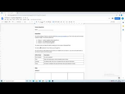 Year 8 Homework Help Video - Cartoon Algorithms