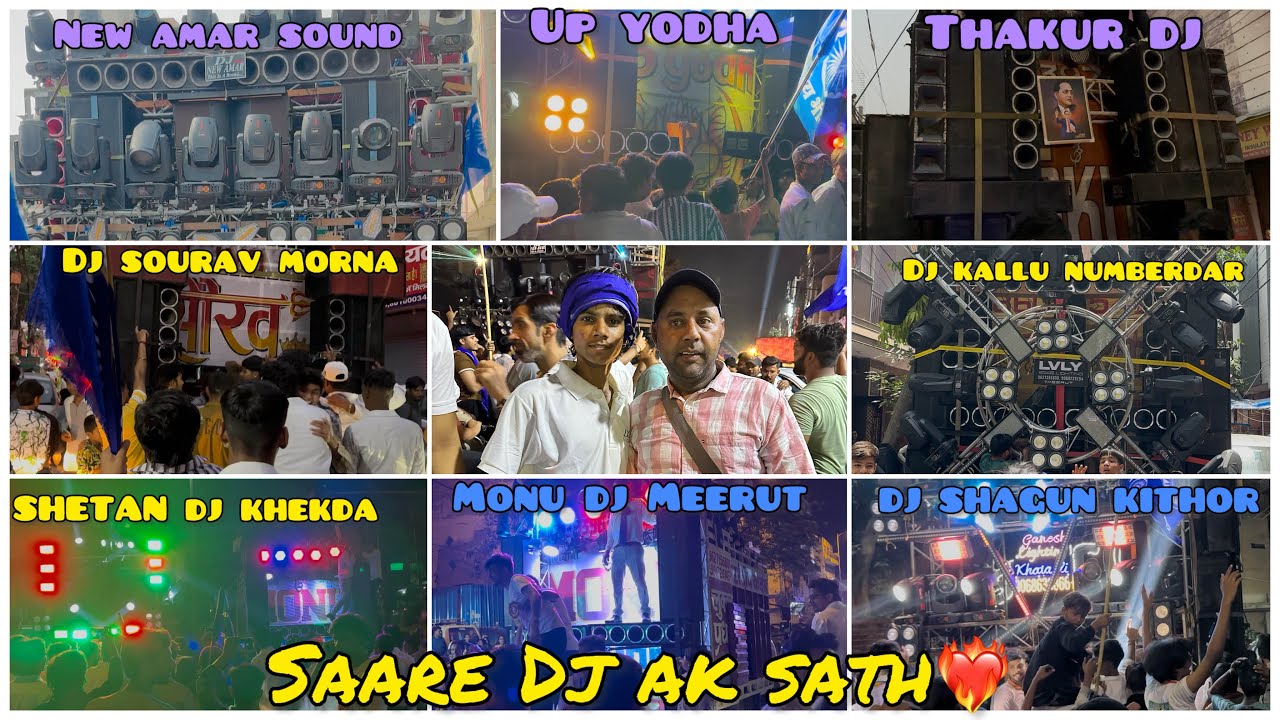 BABA SHAB KI SOBHA YATRA ME PURA SHAHDHRA JAAM HO GAYA ITNE SAARE DJ AAYE 😱 | AMBEDKAR JAYANTI 2025