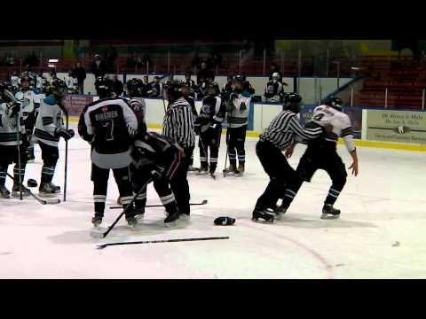 Tillsonburg Minor Hockey Midget Rep - Inappropriate action by Simcoe player on Tillsonburg Captain