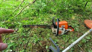 Clearing the fence line.. This is what keeps me young!