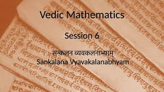 Vedic Maths Session 6