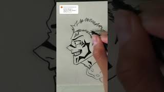 Dibujando a Sukuna y Itadori parte 2 #drawing #art #jujutsukaisen