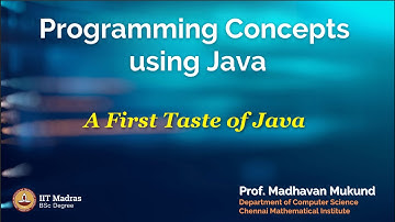A First Taste of Java