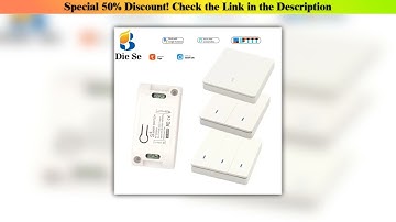 Hot Picks Diese Smart Light Switch Push Button WiFi/433Mhz Wireless Remote Control Wall Switch AC85