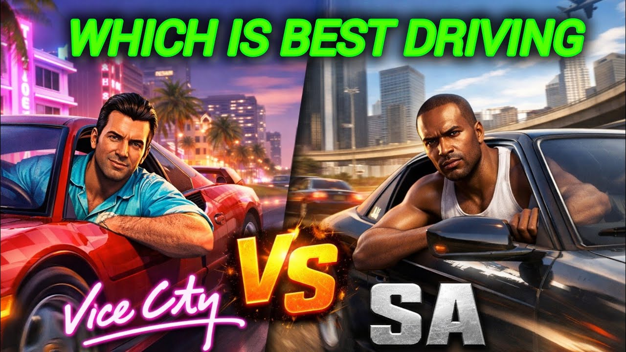 Best Driving Experience? GTA Vice City vs GTA San Andreas Cars | Full Comparison &Gameplay Why Ahmad