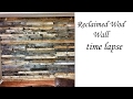 Reclaimed pallet wood wall