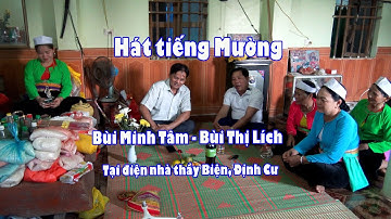 HÁT TIẾNG MƯỜNG HÒA BÌNH: BÙI THỊ LÍCH - BÙI MINH TÂM TẠI ĐIỆN NHÀ  THẦY BIỆN  XÃ ĐỊNH CƯ
