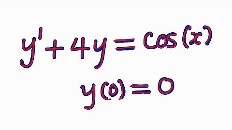 Het oplossen van een differentiaalvergelijking van de eerste orde met behulp van de Laplace-trans...