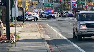 Post Falls Police Department escorts Officer McDaniel home for the final time