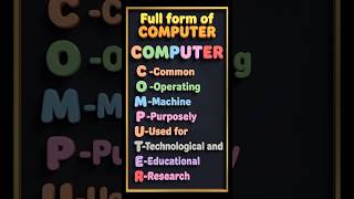 Full form of computer.#full #computer #shorts #knowledge #learn