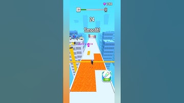 Roof Rails game  Level  38 #shorts #roofrails  #gamingwithrabia #gameplay