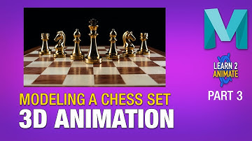 How to model a Chess Set with Polygon Modeling in Autodesk Maya 2022. Part 3