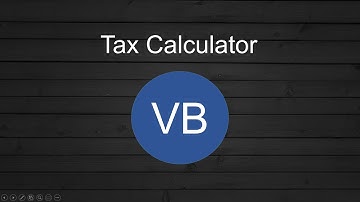 Visual Basic - Tax Calculator