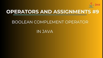 Boolean Complement Operator in java
