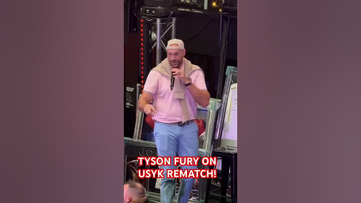 TYSON FURY ON USYK REMATCH!