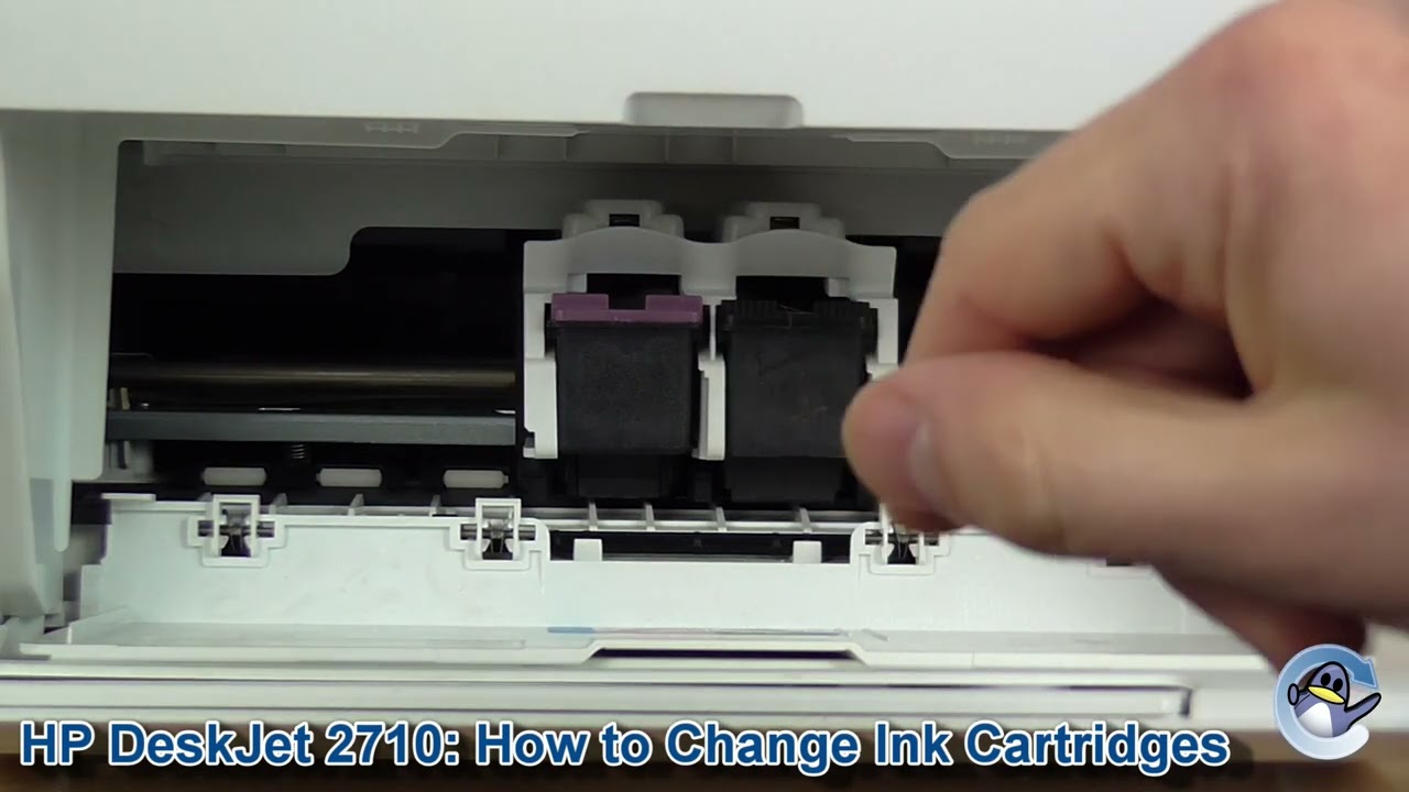 HP Deskjet 2710e: How to Change/Replace Ink Cartridges 