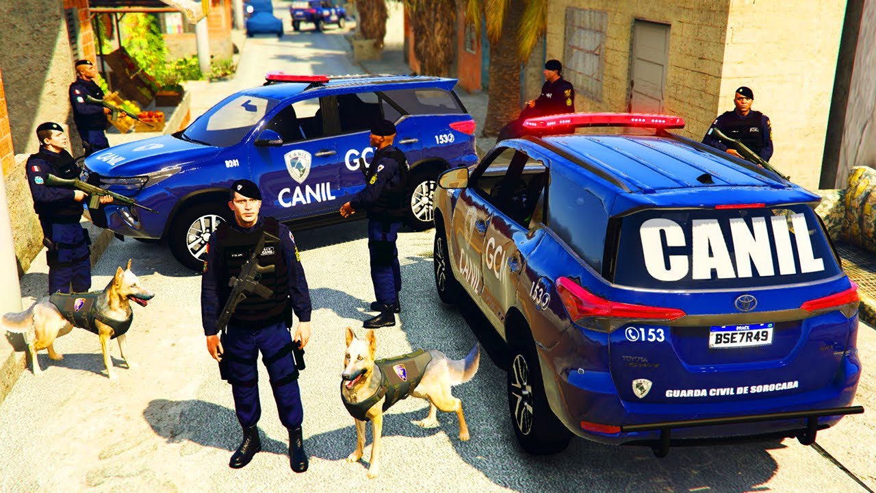 OPERAÇÃO DA ROMU E DO CANIL DA GCM DE SOROCABA | GTA 5 VIDA POLICIAL