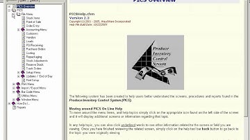 Basics - PICS Help - Produce Inventory Control System (PICS) Software